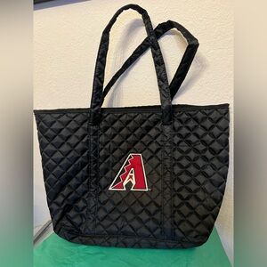 ARIZONA DIAMONDBACK Quilted Black Tote Bag